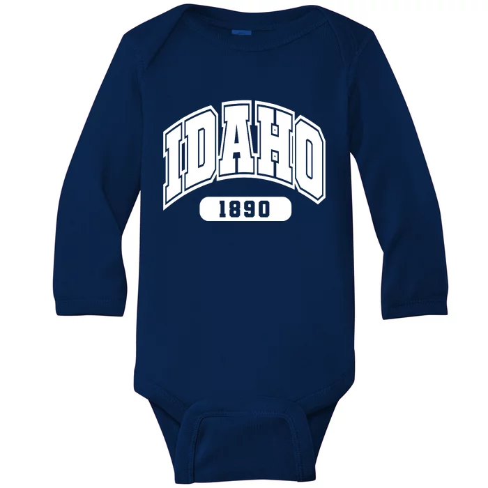 Idaho Collegiate Style 1890 Baby Long Sleeve Bodysuit