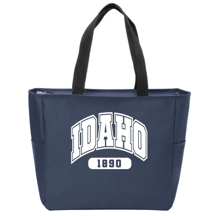 Idaho Collegiate Style 1890 Zip Tote Bag