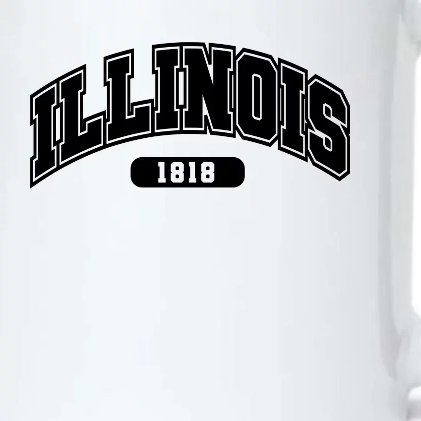 Illinois Collegiate Style 1818 Black Color Changing Mug