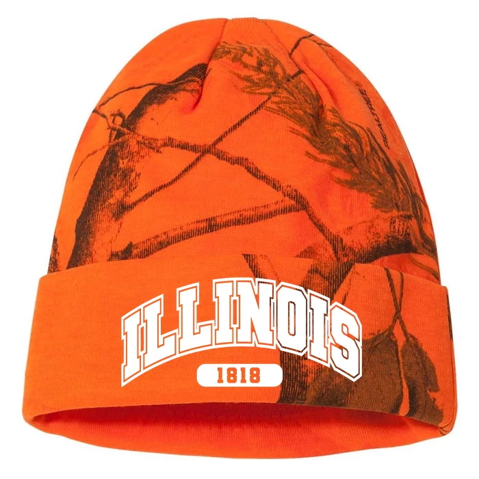 Illinois Collegiate Style 1818 Kati - 12in Camo Beanie