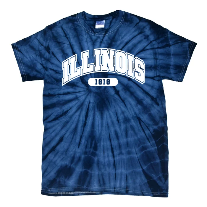 Illinois Collegiate Style 1818 Tie-Dye T-Shirt