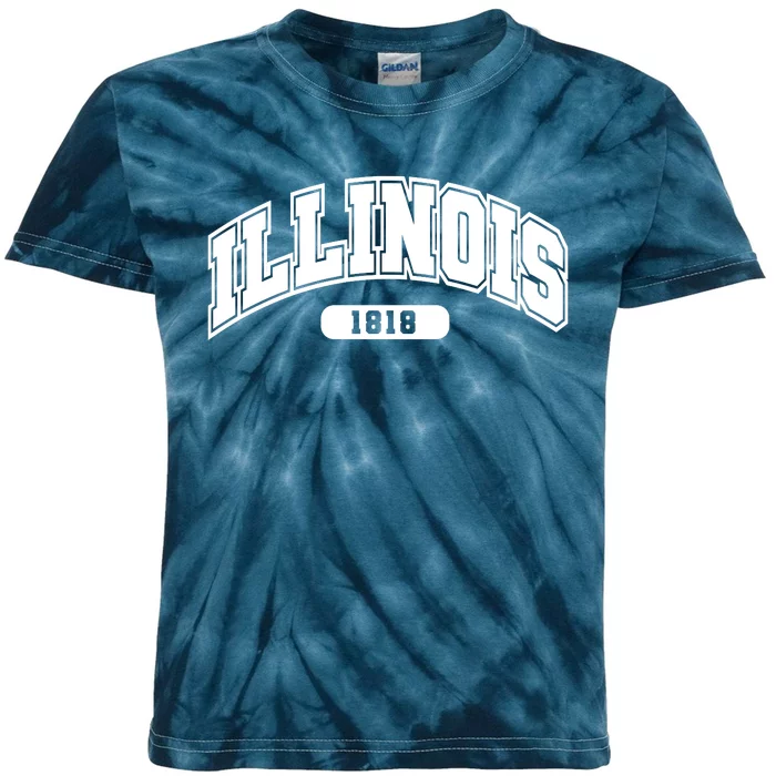 Illinois Collegiate Style 1818 Kids Tie-Dye T-Shirt