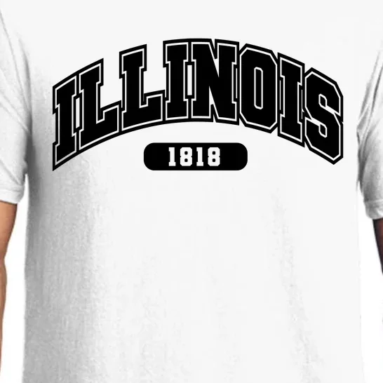 Illinois Collegiate Style 1818 Pajama Set