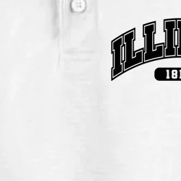 Illinois Collegiate Style 1818 Dry Zone Grid Performance Polo