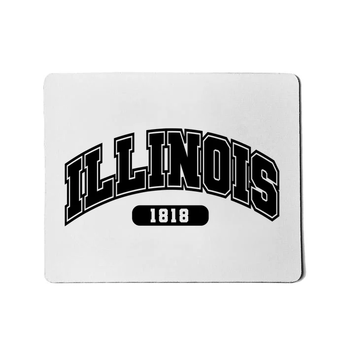 Illinois Collegiate Style 1818 Mousepad