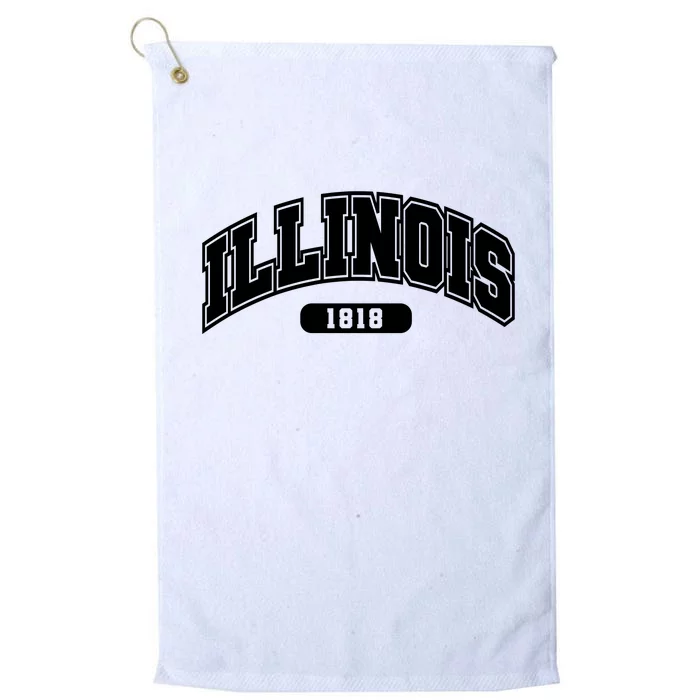 Illinois Collegiate Style 1818 Platinum Collection Golf Towel