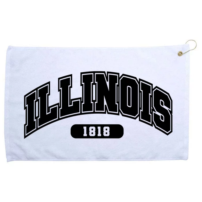 Illinois Collegiate Style 1818 Grommeted Golf Towel