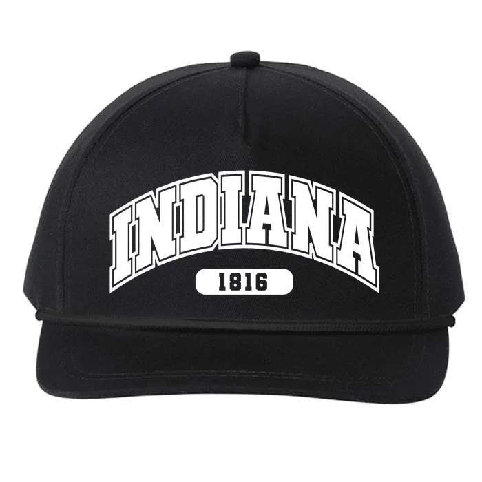 Indiana Collegiate Style 1816 Snapback Five-Panel Rope Hat