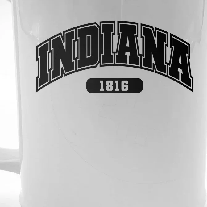 Indiana Collegiate Style 1816 Front & Back Beer Stein