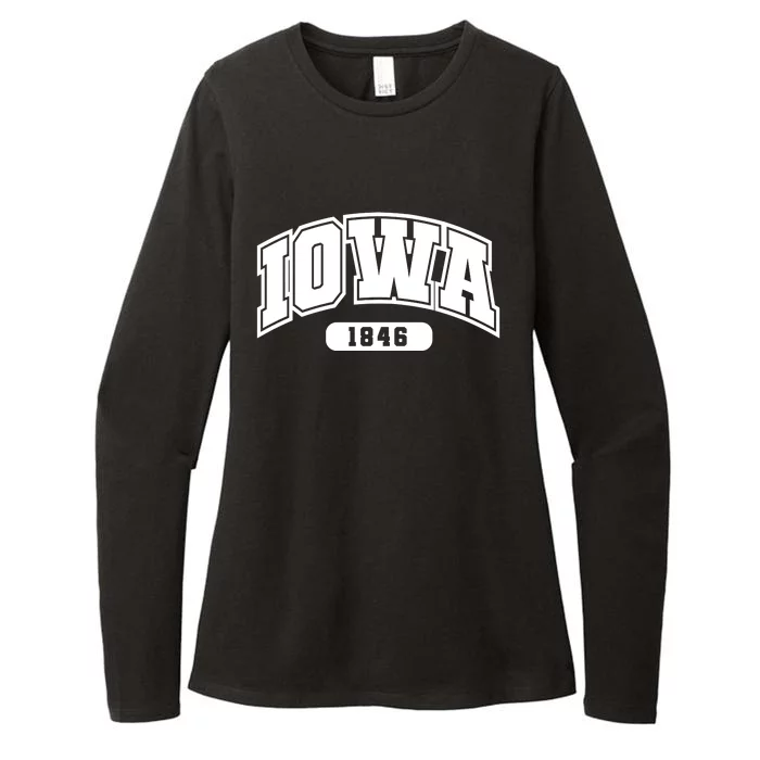 Iowa Collegiate Style 1846 Womens CVC Long Sleeve Shirt