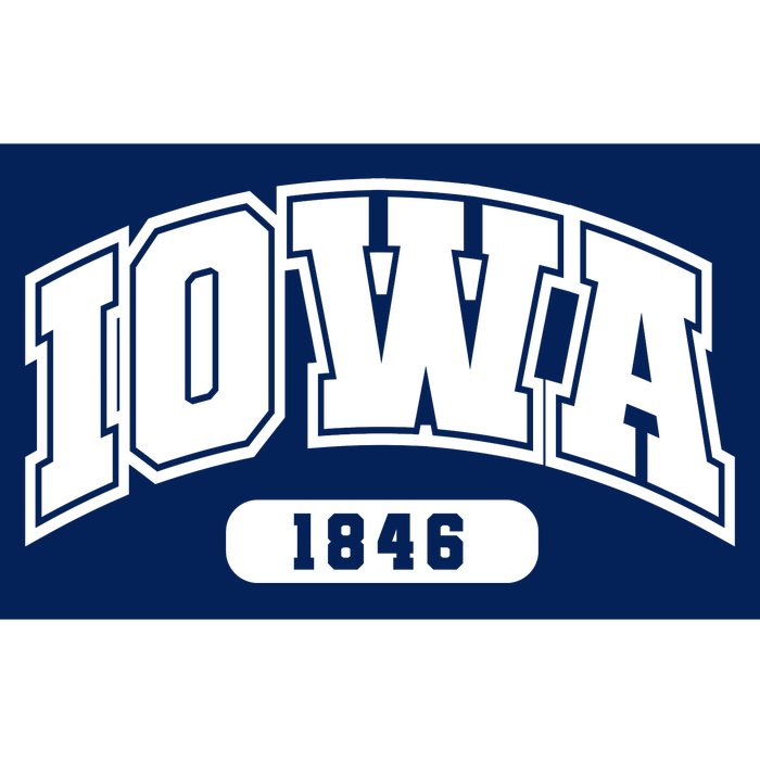 Iowa Collegiate Style 1846 Bumper Sticker