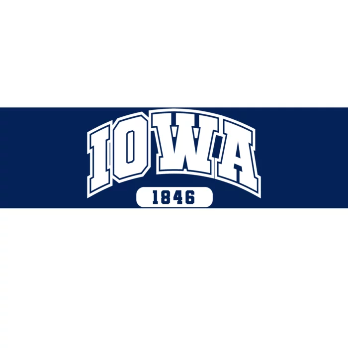 Iowa Collegiate Style 1846 Bumper Sticker