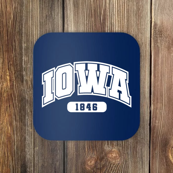 Iowa Collegiate Style 1846 Coaster