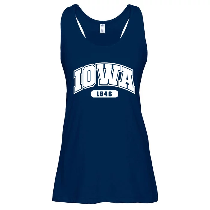 Iowa Collegiate Style 1846 Ladies Essential Flowy Tank