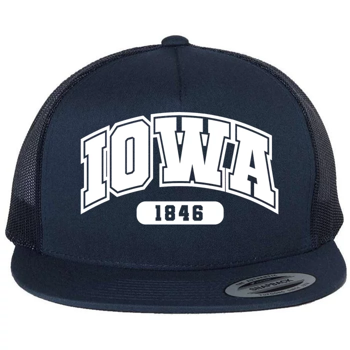 Iowa Collegiate Style 1846 Flat Bill Trucker Hat