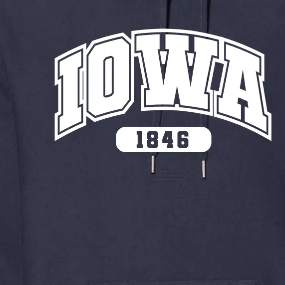 Iowa Collegiate Style 1846 Premium Hoodie