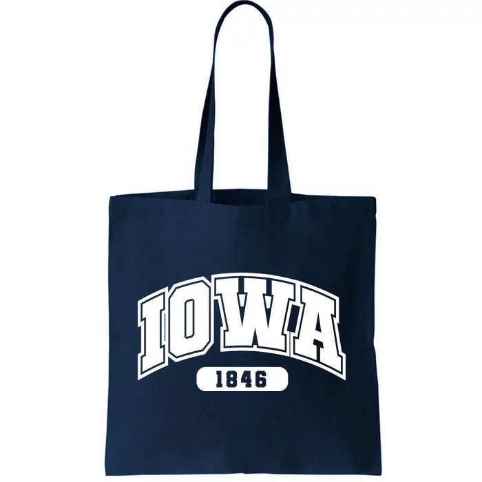 Iowa Collegiate Style 1846 Tote Bag