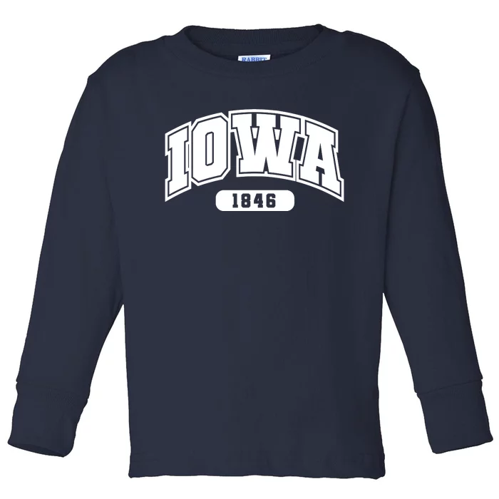 Iowa Collegiate Style 1846 Toddler Long Sleeve Shirt