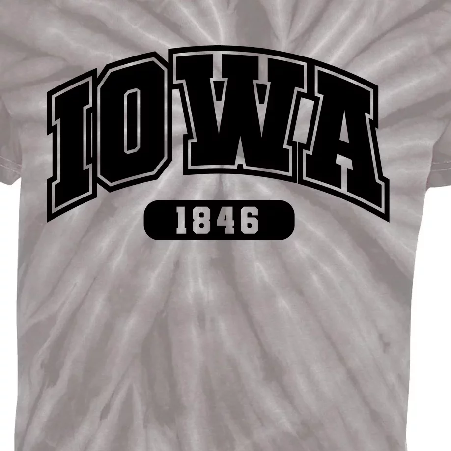 Iowa Collegiate Style 1846 Kids Tie-Dye T-Shirt