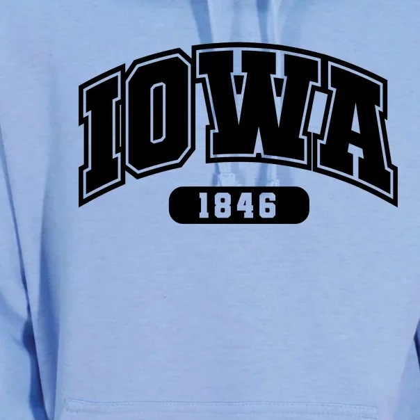 Iowa Collegiate Style 1846 Unisex Surf Hoodie