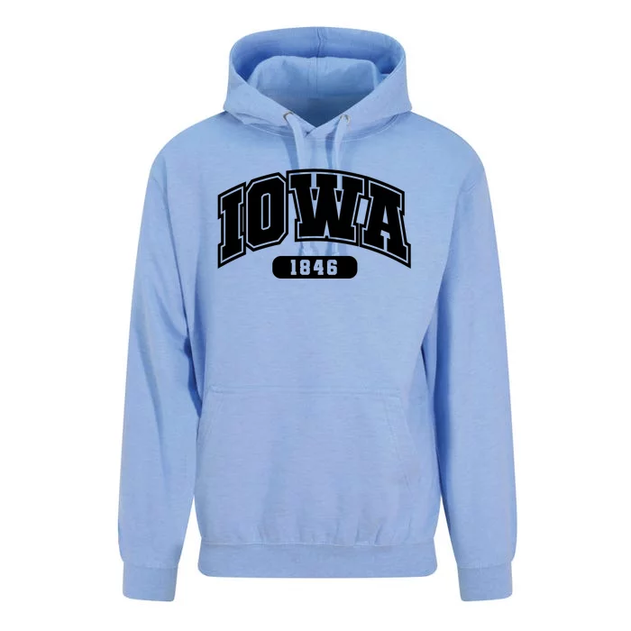 Iowa Collegiate Style 1846 Unisex Surf Hoodie