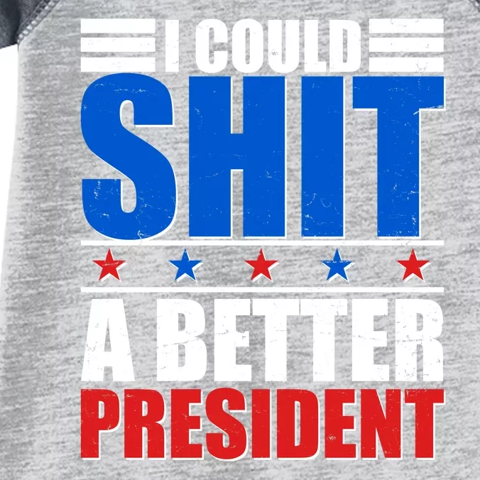 I Could Shit A Better President Infant Baby Jersey Bodysuit