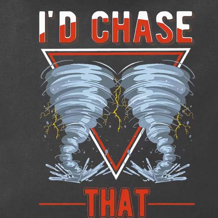 ID Chase That Tornado Storm Chaser Zip Tote Bag