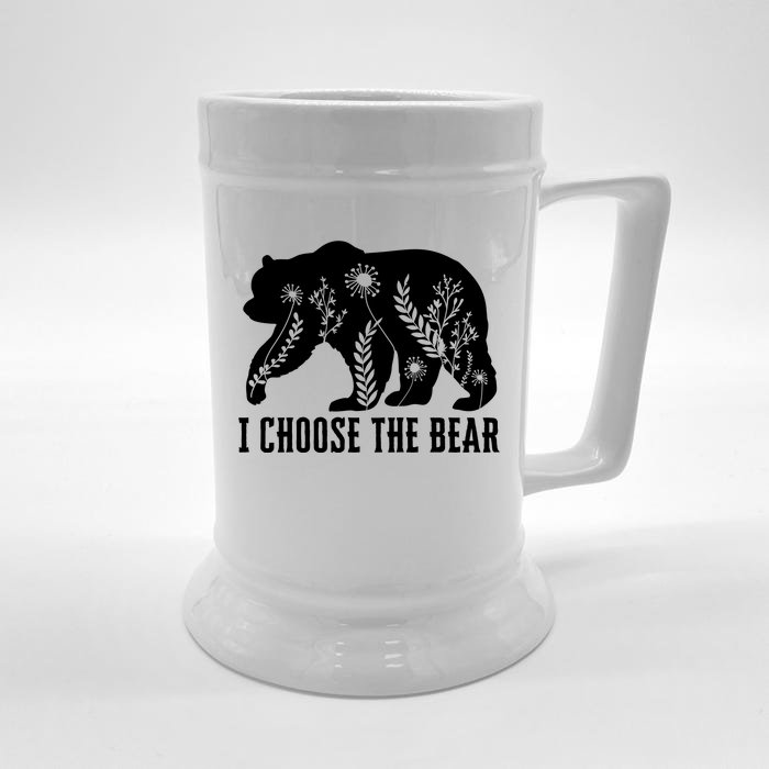 I Choose The Bear In The Woods Front & Back Beer Stein