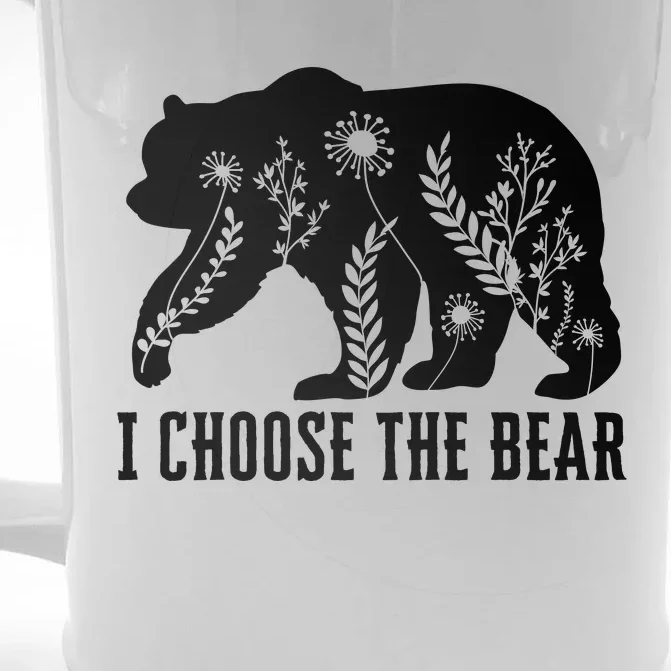 I Choose The Bear In The Woods Front & Back Beer Stein