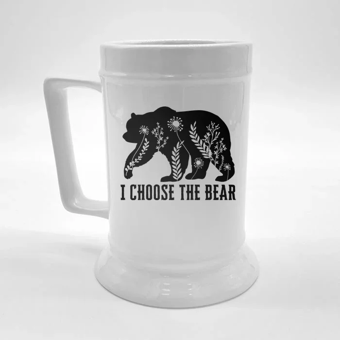 I Choose The Bear In The Woods Front & Back Beer Stein