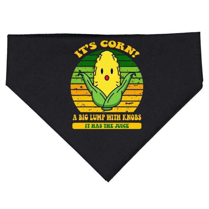 it's cornfunny trendy design It’s Corn It Has The Juice tee USA-Made Doggie Bandana