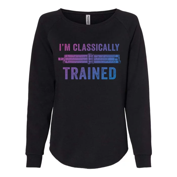 IM Classically Trained Slide Rule Mechanical Analog Gift Womens California Wash Sweatshirt