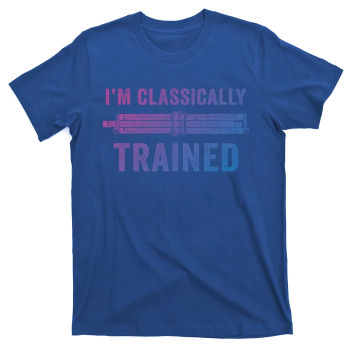 IM Classically Trained Slide Rule Mechanical Analog Gift T-Shirt