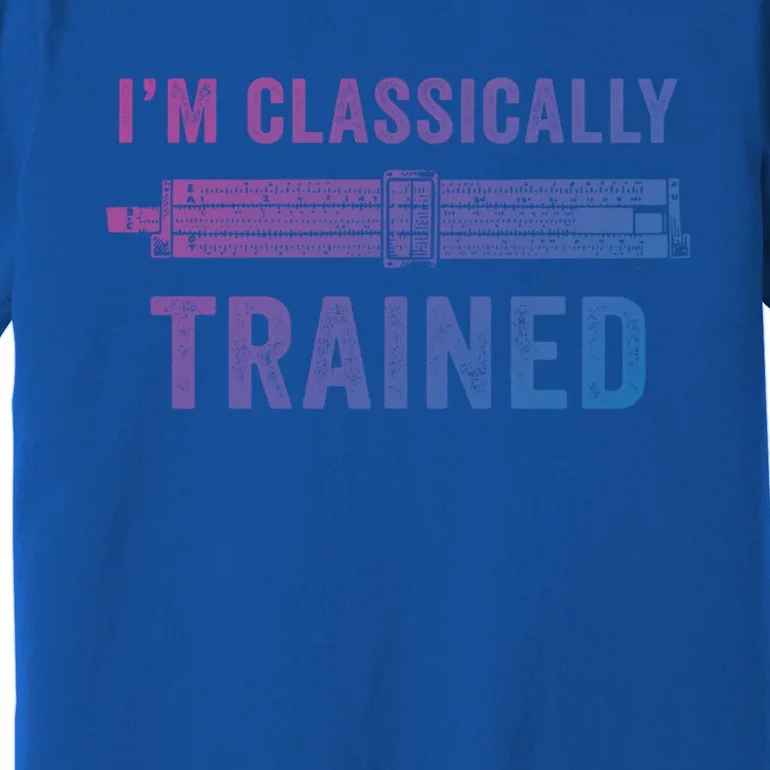 IM Classically Trained Slide Rule Mechanical Analog Gift Premium T-Shirt