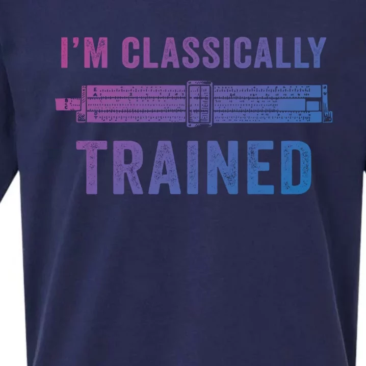 IM Classically Trained Slide Rule Mechanical Analog Gift Sueded Cloud Jersey T-Shirt