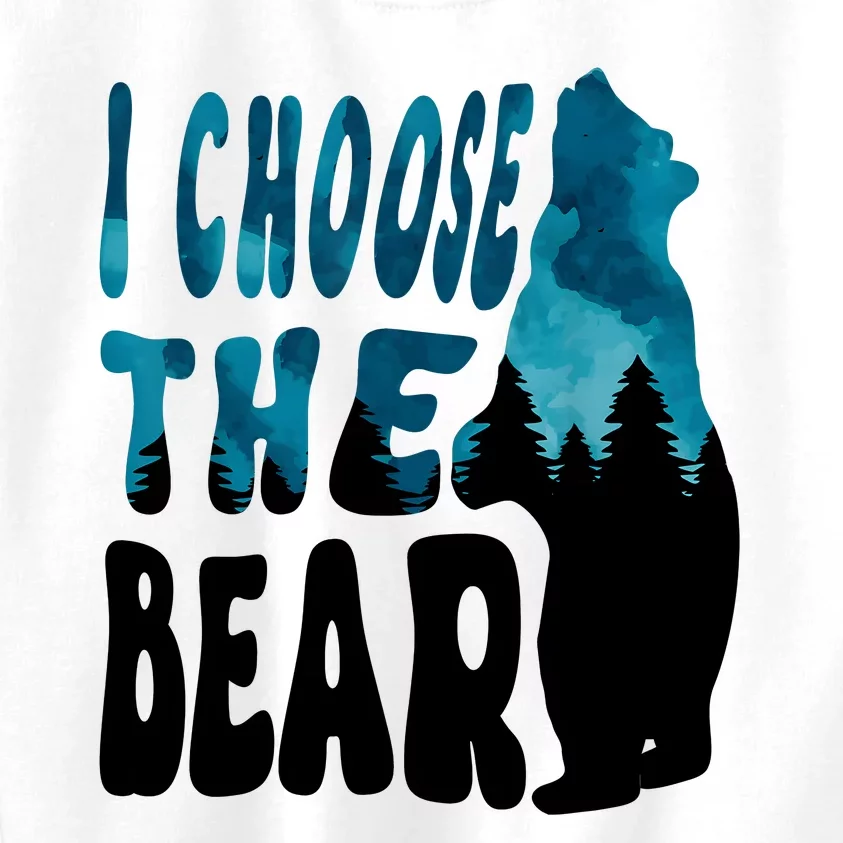 I Choose The Bear 2024 Bear In The Camp Trending Kids Sweatshirt