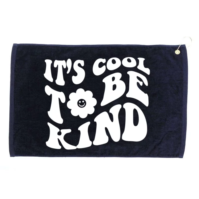 It's Cool To Be Kind Retro Quote Grommeted Golf Towel