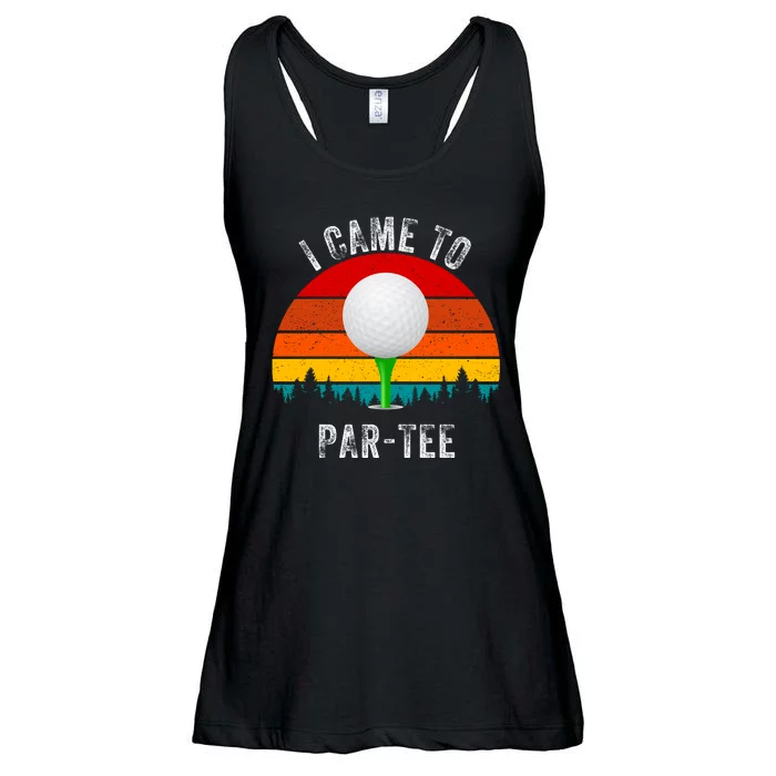 I Came To ParTee, Golf Lover, Golf Player, Golfing Funny Golf Ladies Essential Flowy Tank