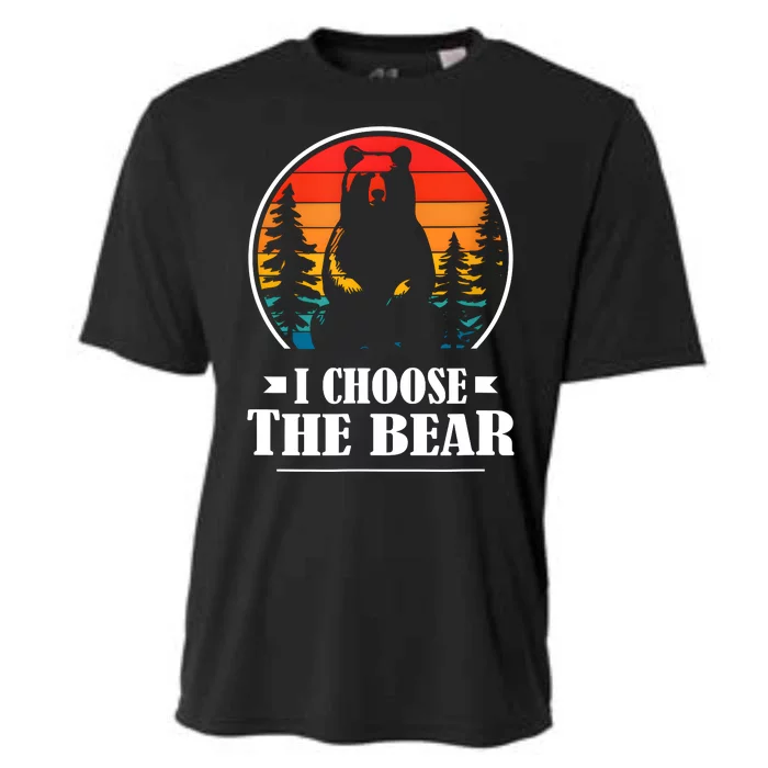 I Choose The Bear Angry Radical Feminist Gift Cooling Performance Crew T-Shirt