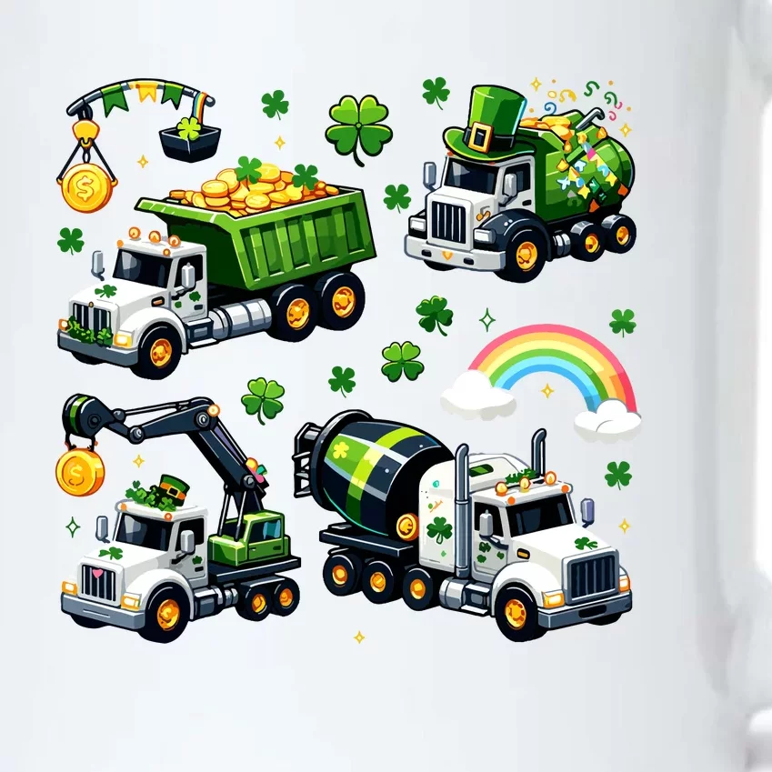 Irish Construction Truck St Patricks Day Black Color Changing Mug