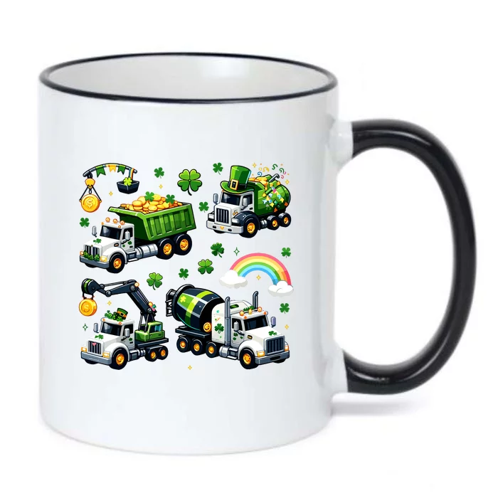 Irish Construction Truck St Patricks Day Black Color Changing Mug