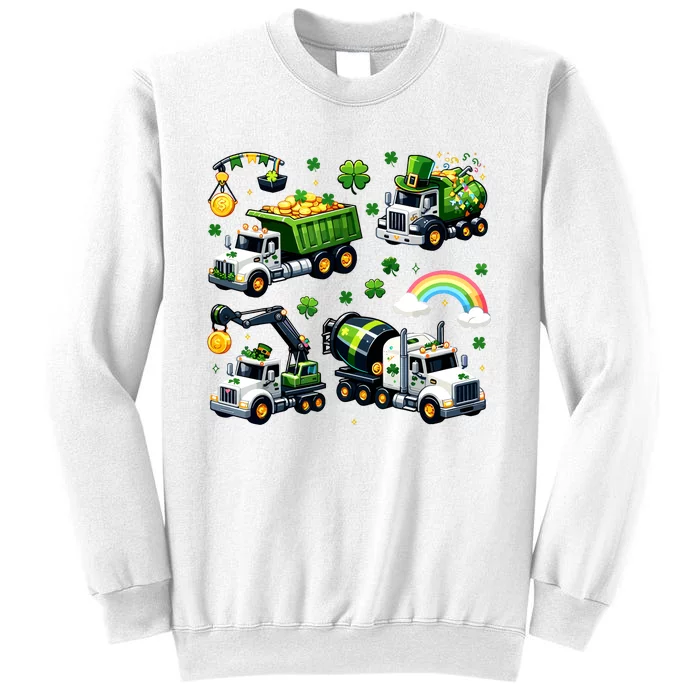 Irish Construction Truck St Patricks Day Sweatshirt