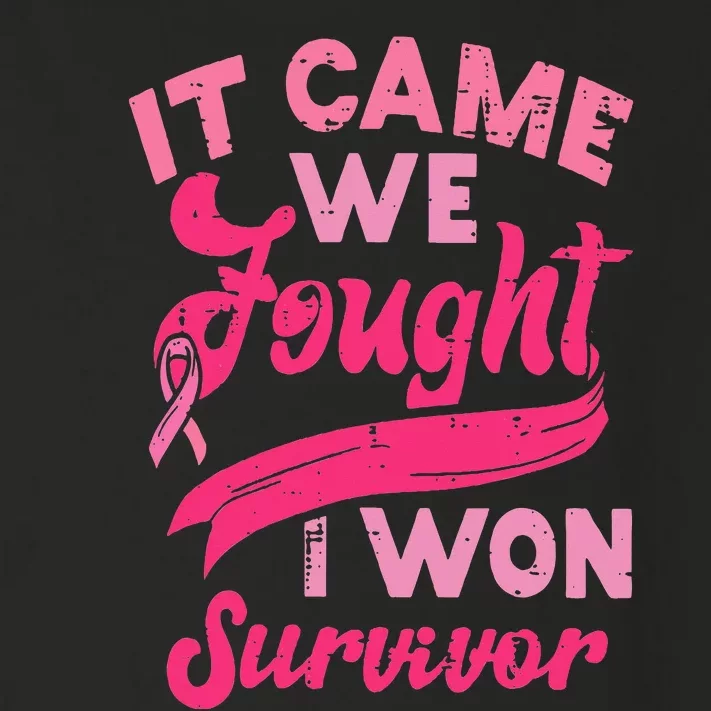 It came together we fought I won breast cancer awareness Toddler Long Sleeve Shirt