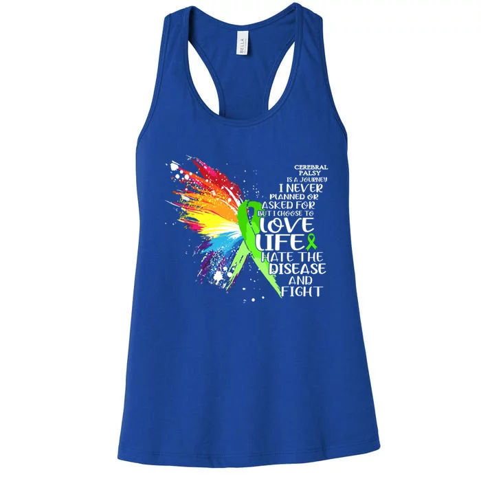 I Choose To Love Life And Fight Gift Women's Racerback Tank