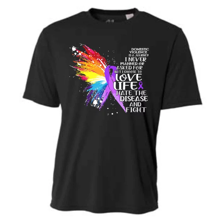 I Choose To Love Life And Fight Funny Gift Cooling Performance Crew T-Shirt