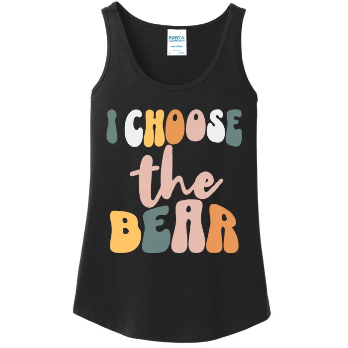 I Choose The Bear Ladies Essential Tank