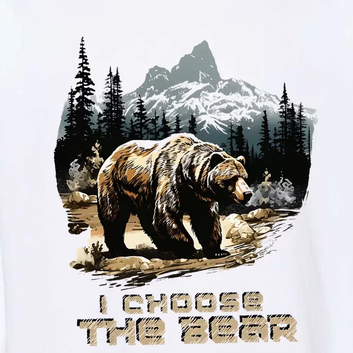 I Choose The Bear Garment-Dyed Sweatshirt