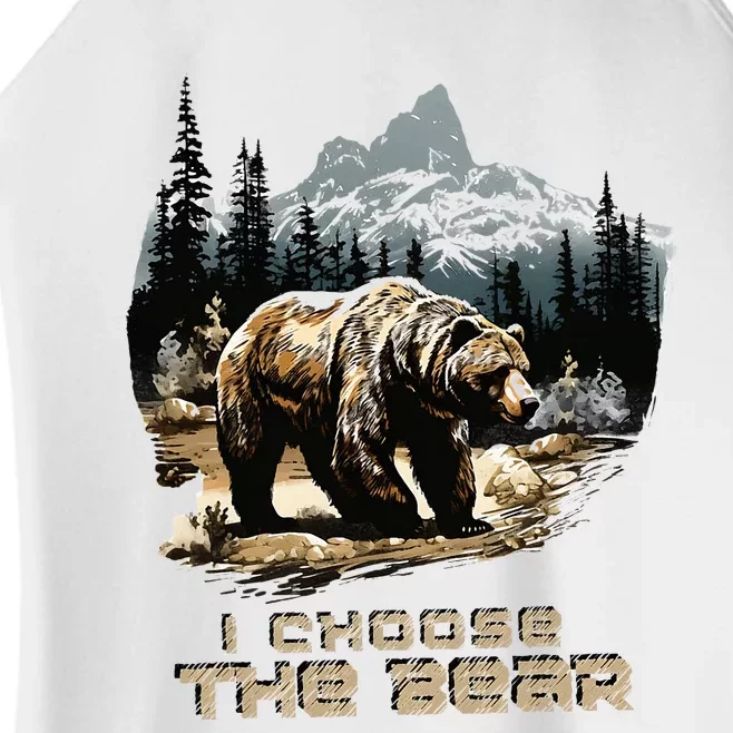 I Choose The Bear Women’s Perfect Tri Rocker Tank