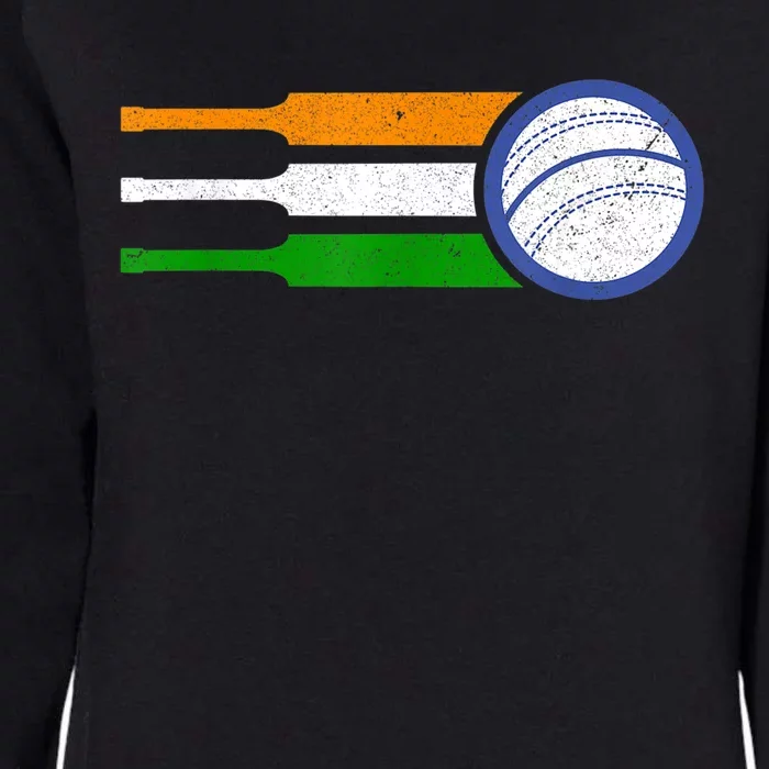 India Cricket Team Gift Indian Cricket Fan Flag Gift Womens California Wash Sweatshirt