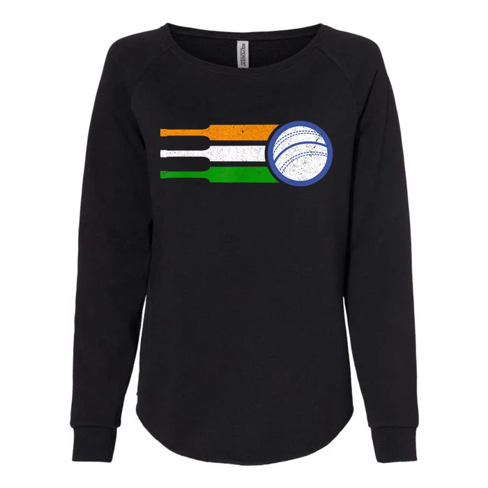 India Cricket Team Gift Indian Cricket Fan Flag Gift Womens California Wash Sweatshirt